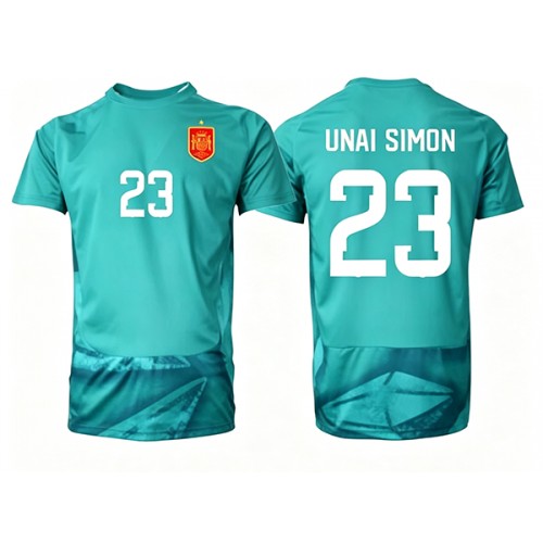 Spanien Unai Simon #23 Målvakt Replika Bortatröja VM 2026 Kortärmad